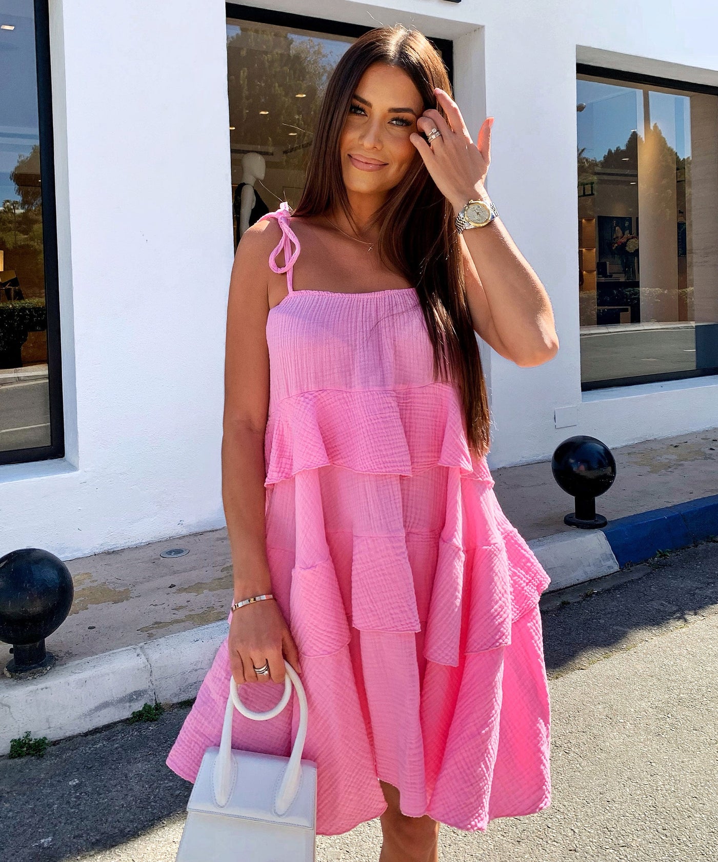 Pink Cotton Dress | LouLou Couture