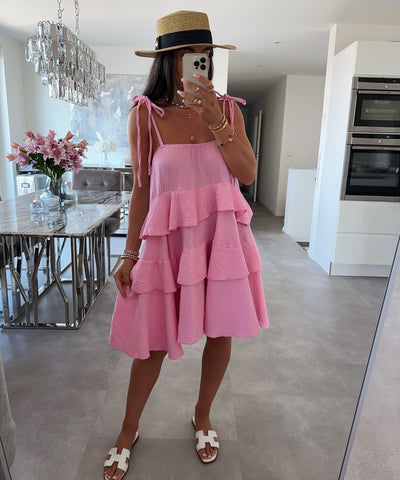 Pink Cotton Dress | LouLou Couture