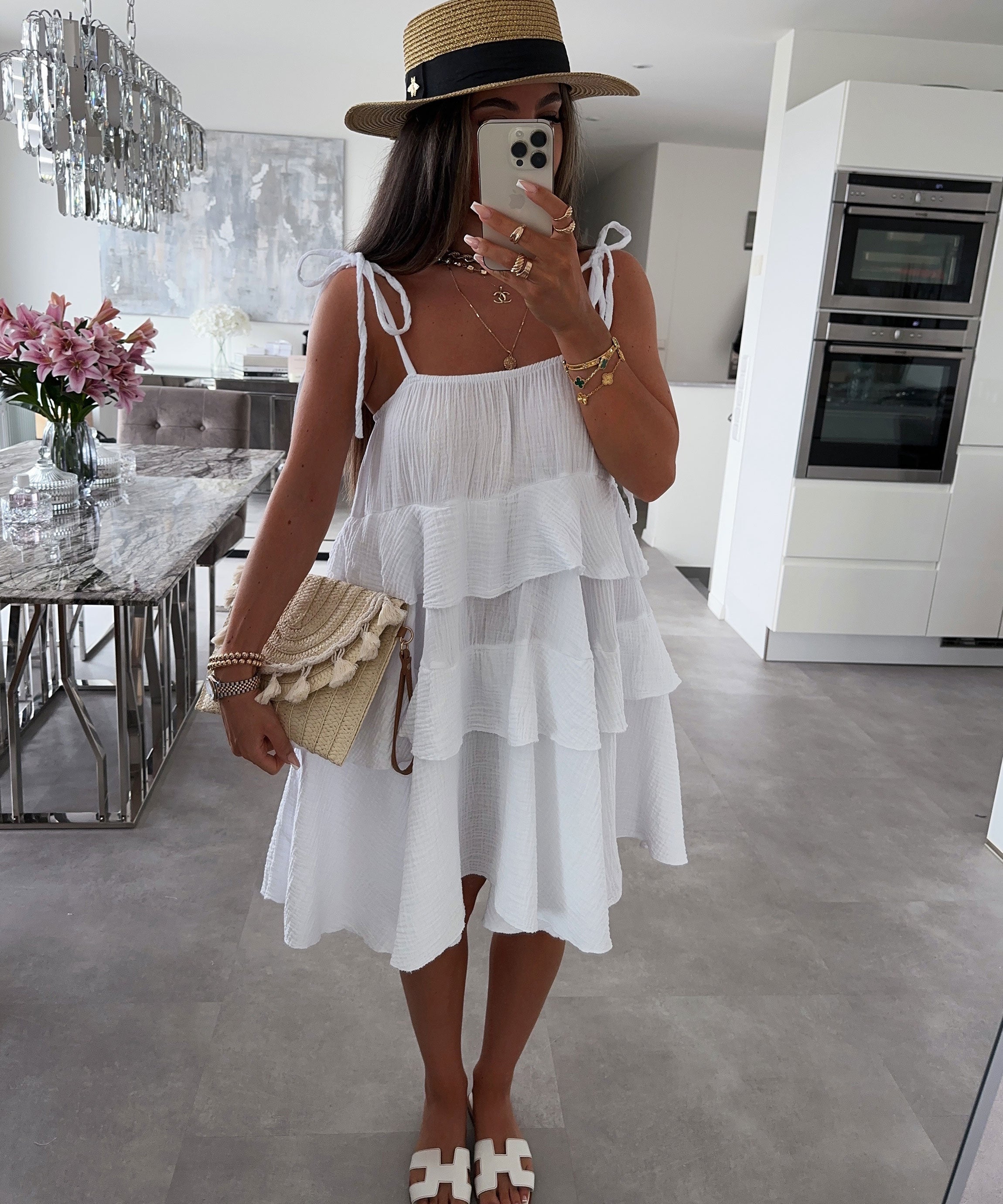 White Cotton Dress | LouLou Couture - LouLou Couture