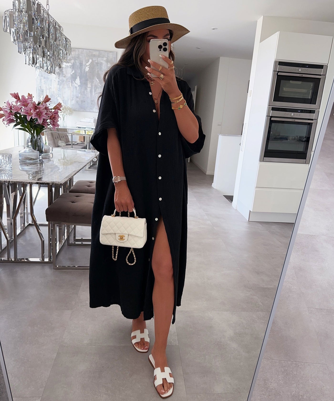 Black Knit Midi Dress | LouLou Couture