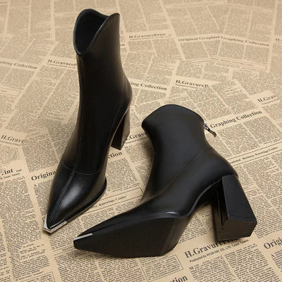 Chrome Tip Chelsea Boots | LouLou Couture