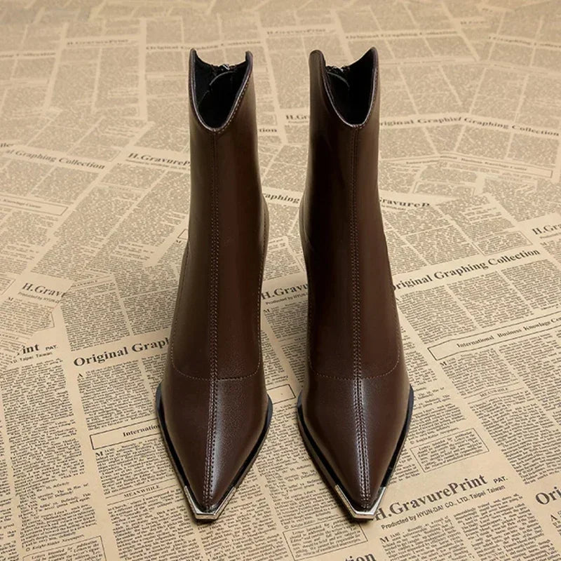 Chrome Tip Chelsea Boots | LouLou Couture