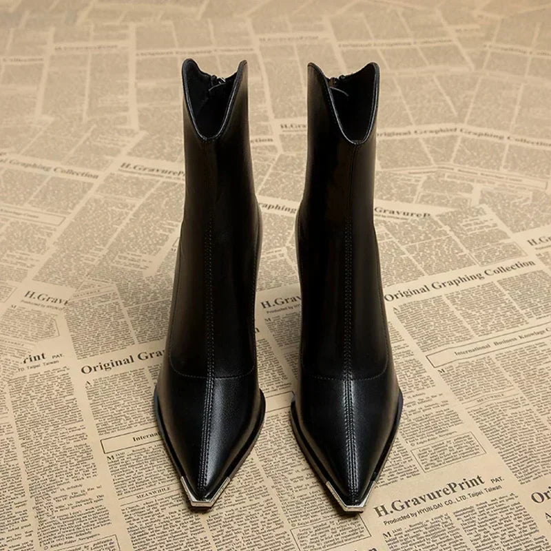 Chrome Tip Chelsea Boots | LouLou Couture