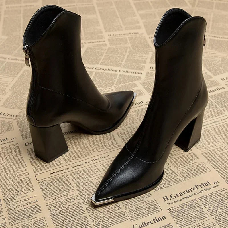 Chrome Tip Chelsea Boots | LouLou Couture