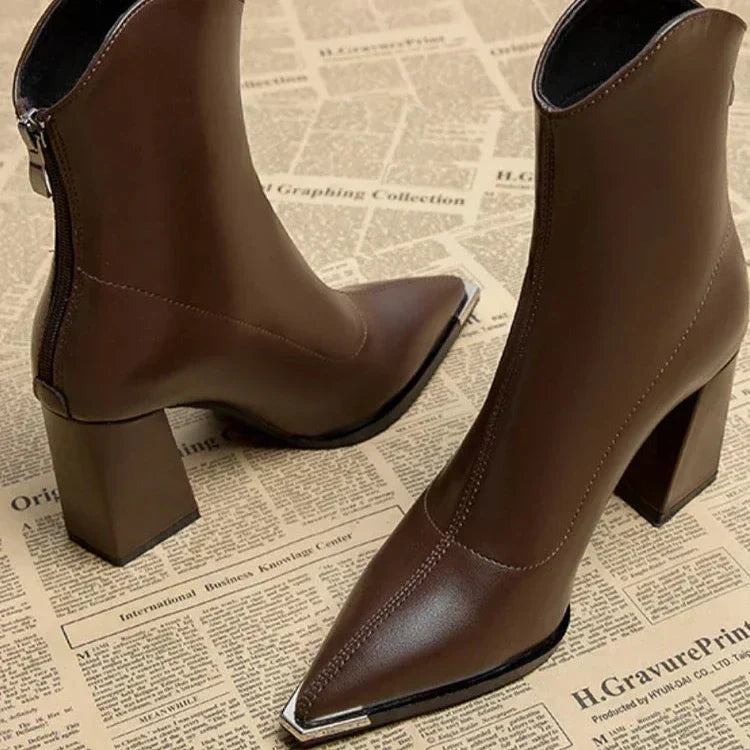 Chrome Tip Chelsea Boots | LouLou Couture