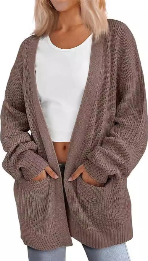 Lightweight Loose V-Neck Cardigan | LouLou Couture