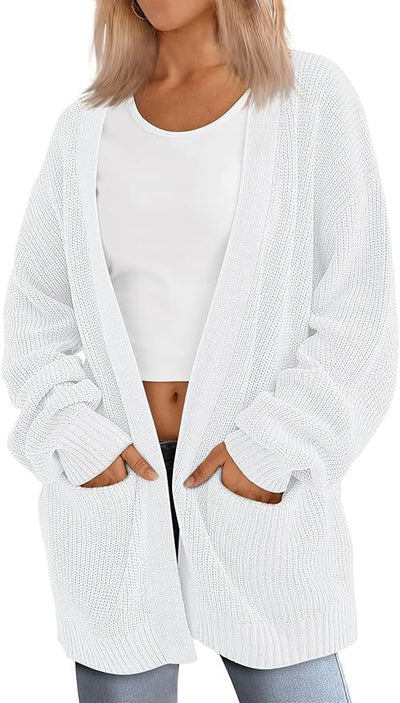 Lightweight Loose V-Neck Cardigan | LouLou Couture