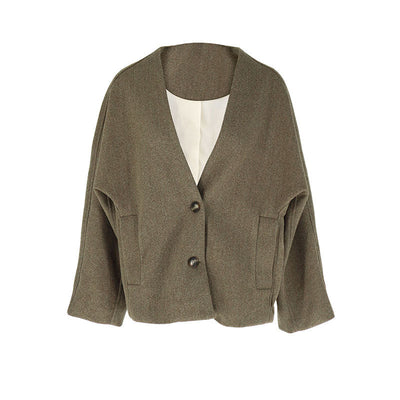 Classy Long Sleeve Button Jacket | LouLou Couture