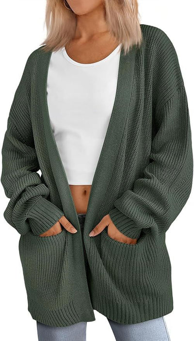 Lightweight Loose V-Neck Cardigan | LouLou Couture