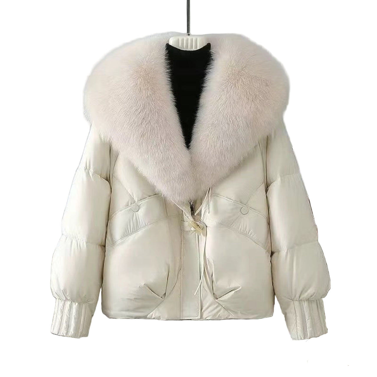 Winter Short Fur Collar Jacket | LouLou Couture