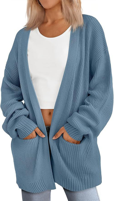 Lightweight Loose V-Neck Cardigan | LouLou Couture