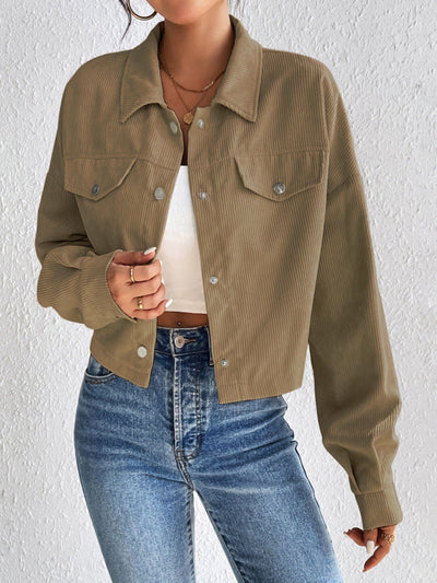 Vintage Collared Button-Up Jacket | LouLou Couture