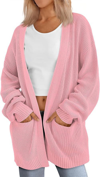 Lightweight Loose V-Neck Cardigan | LouLou Couture