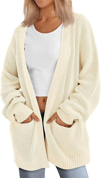 Lightweight Loose V-Neck Cardigan | LouLou Couture