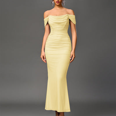 Elegant Off Shoulder Backless Mermaid Dress | LouLou Couture