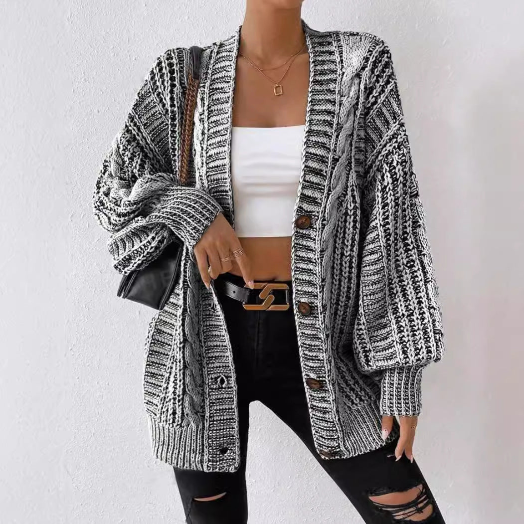 Cozy Plus Size Button Down Cardigan | LouLou Couture