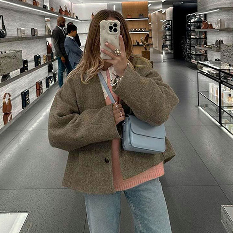 Classy Long Sleeve Button Jacket | LouLou Couture