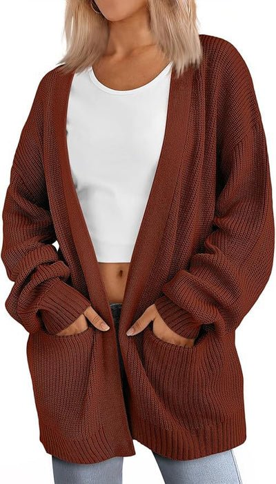 Lightweight Loose V-Neck Cardigan | LouLou Couture