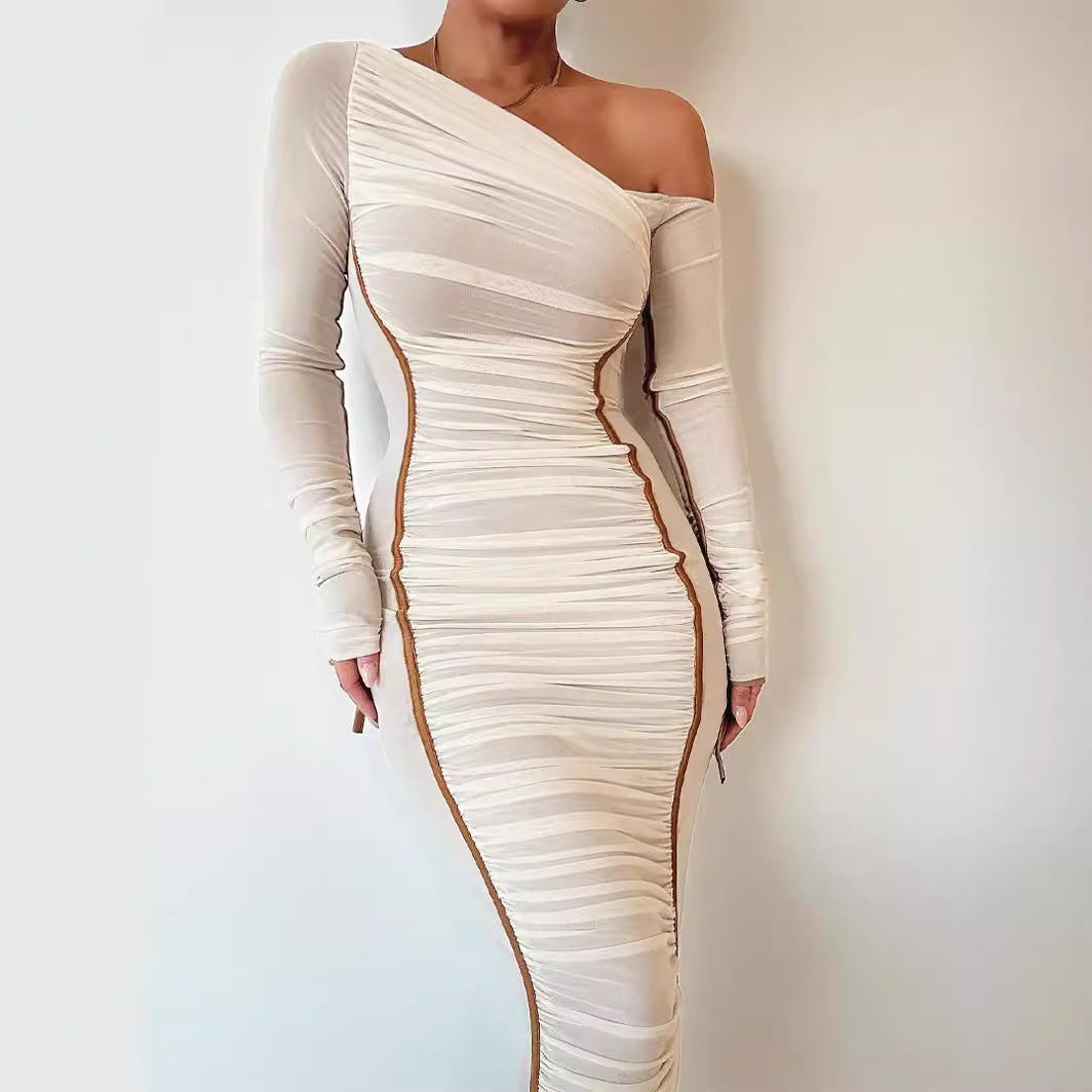 Classy Bodycon Long Sleeve Midi Dress | LouLou Couture