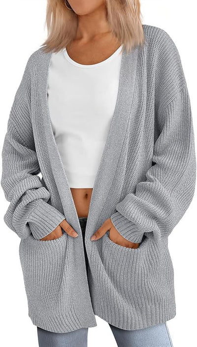 Lightweight Loose V-Neck Cardigan | LouLou Couture