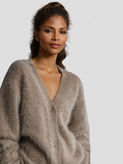 Luxe Fuzzy Cardigan | LouLou Couture
