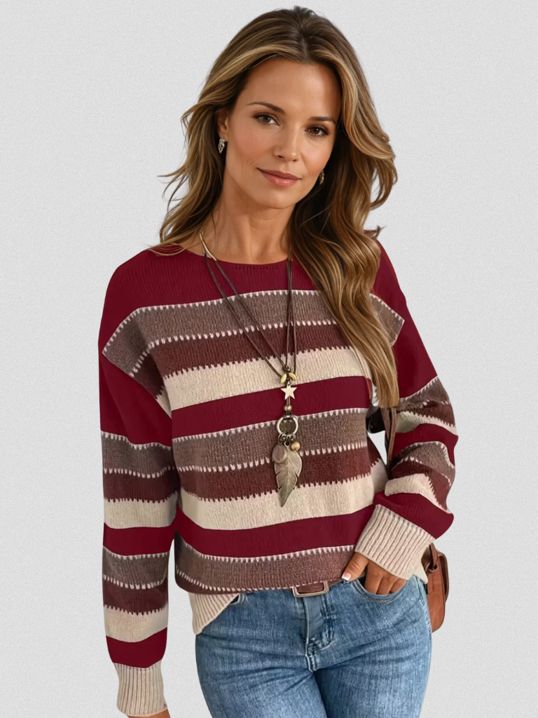 Dusty Striped Pullover | LouLou Couture
