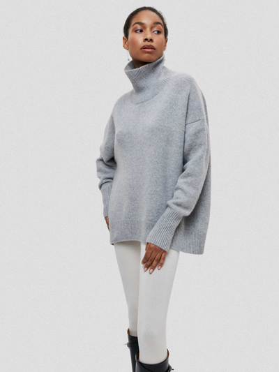 High Collar Knit Sweater | LouLou Couture