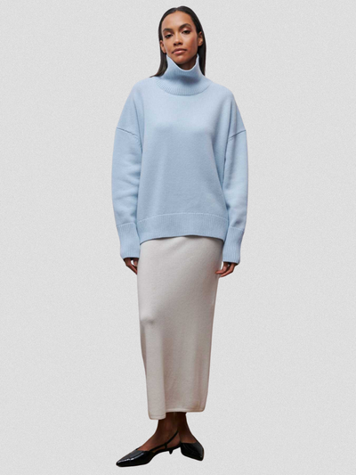 High Collar Knit Sweater | LouLou Couture