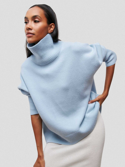 High Collar Knit Sweater | LouLou Couture