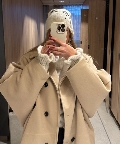Beige Oversized Joana Jacket | LouLou Couture