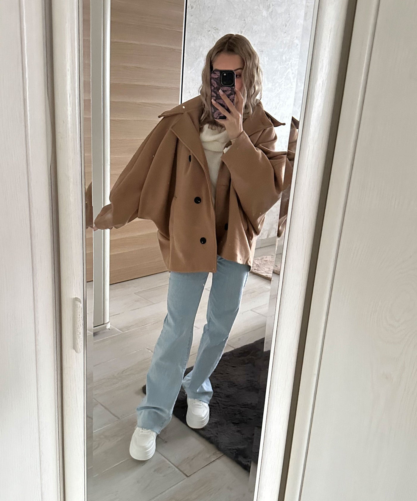 Oversize Jacke Joana Camel