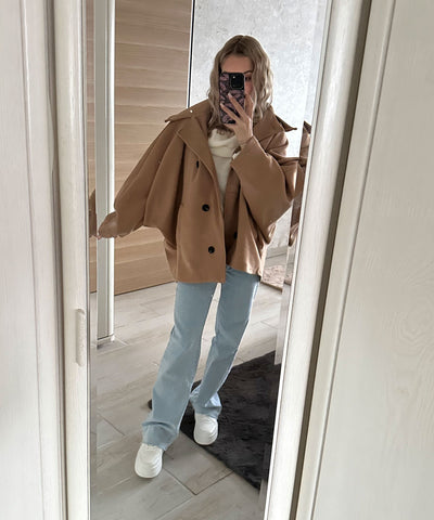 Oversize Jacke Joana Camel