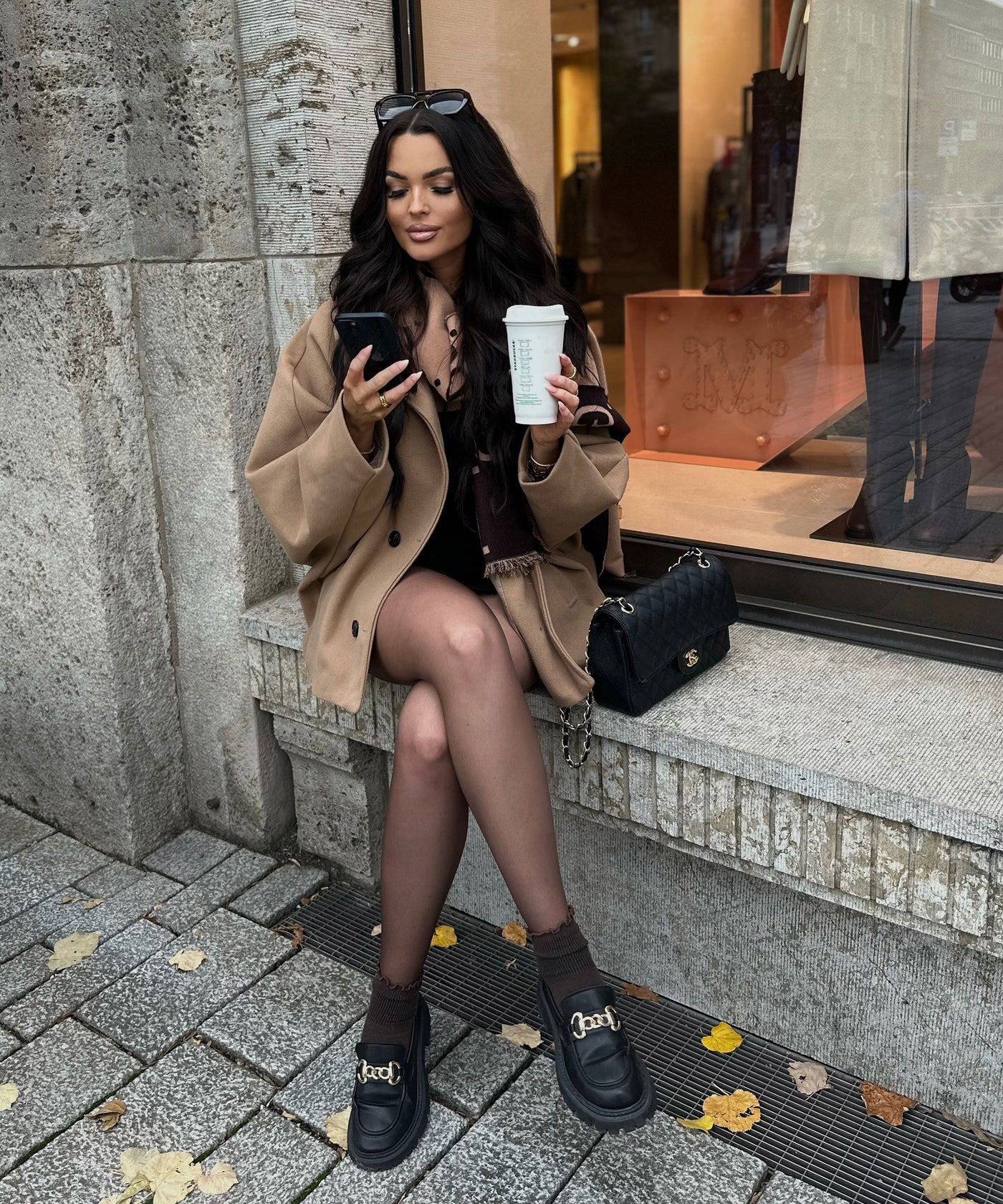 Oversize Jacke Joana Camel
