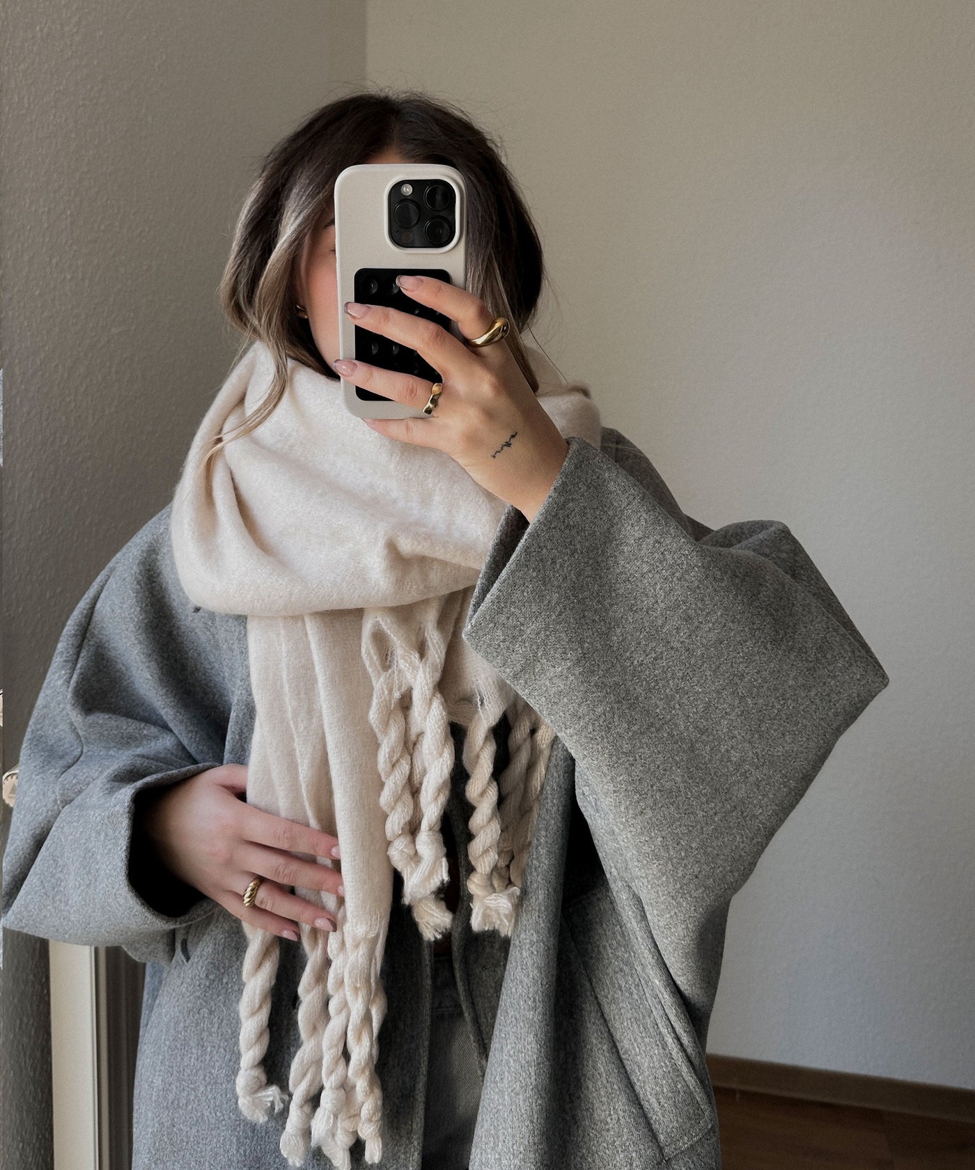 Grey Oversized Joana Jacket | LouLou Couture
