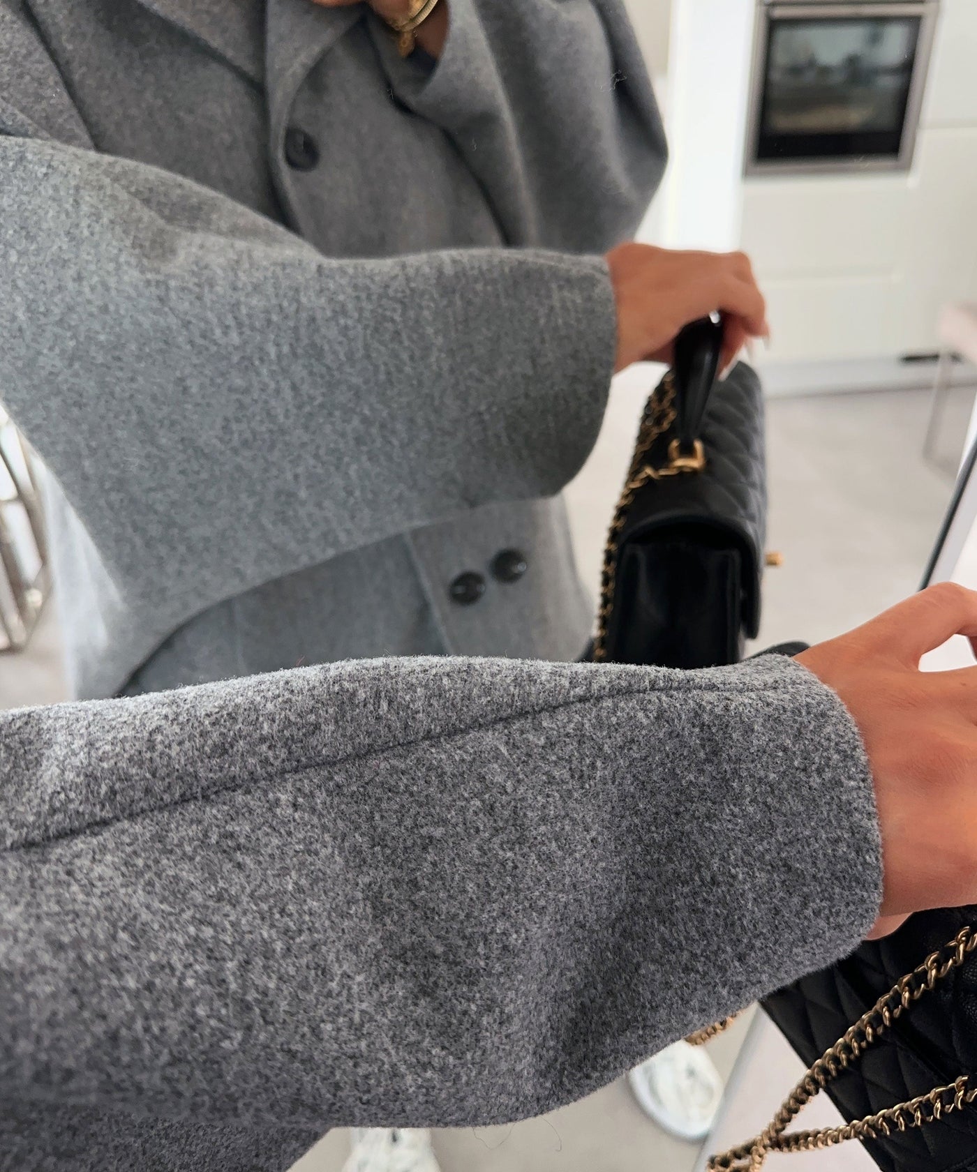 Grey Oversized Joana Jacket | LouLou Couture