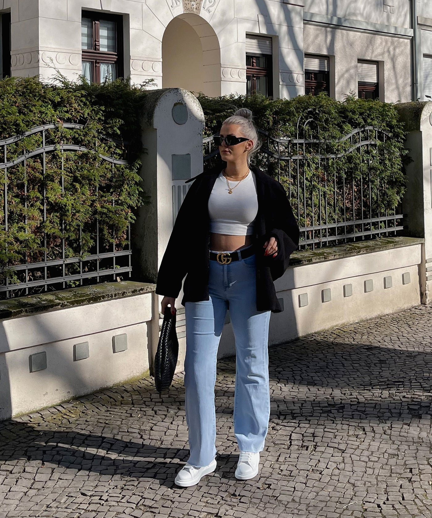Black Oversized Joana Jacket | LouLou Couture