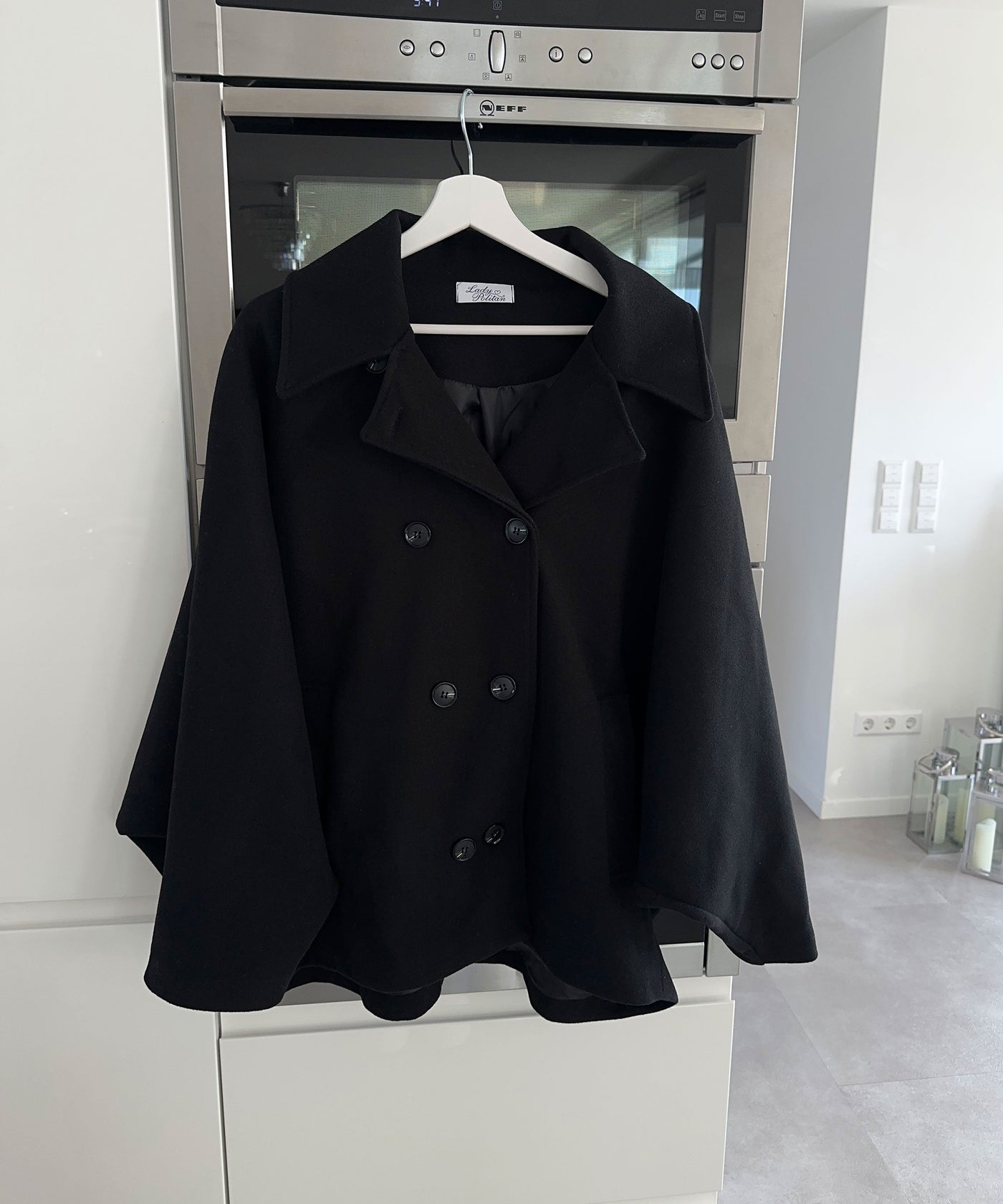 Black Oversized Joana Jacket | LouLou Couture