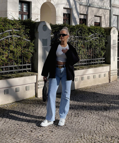 Black Oversized Joana Jacket | LouLou Couture