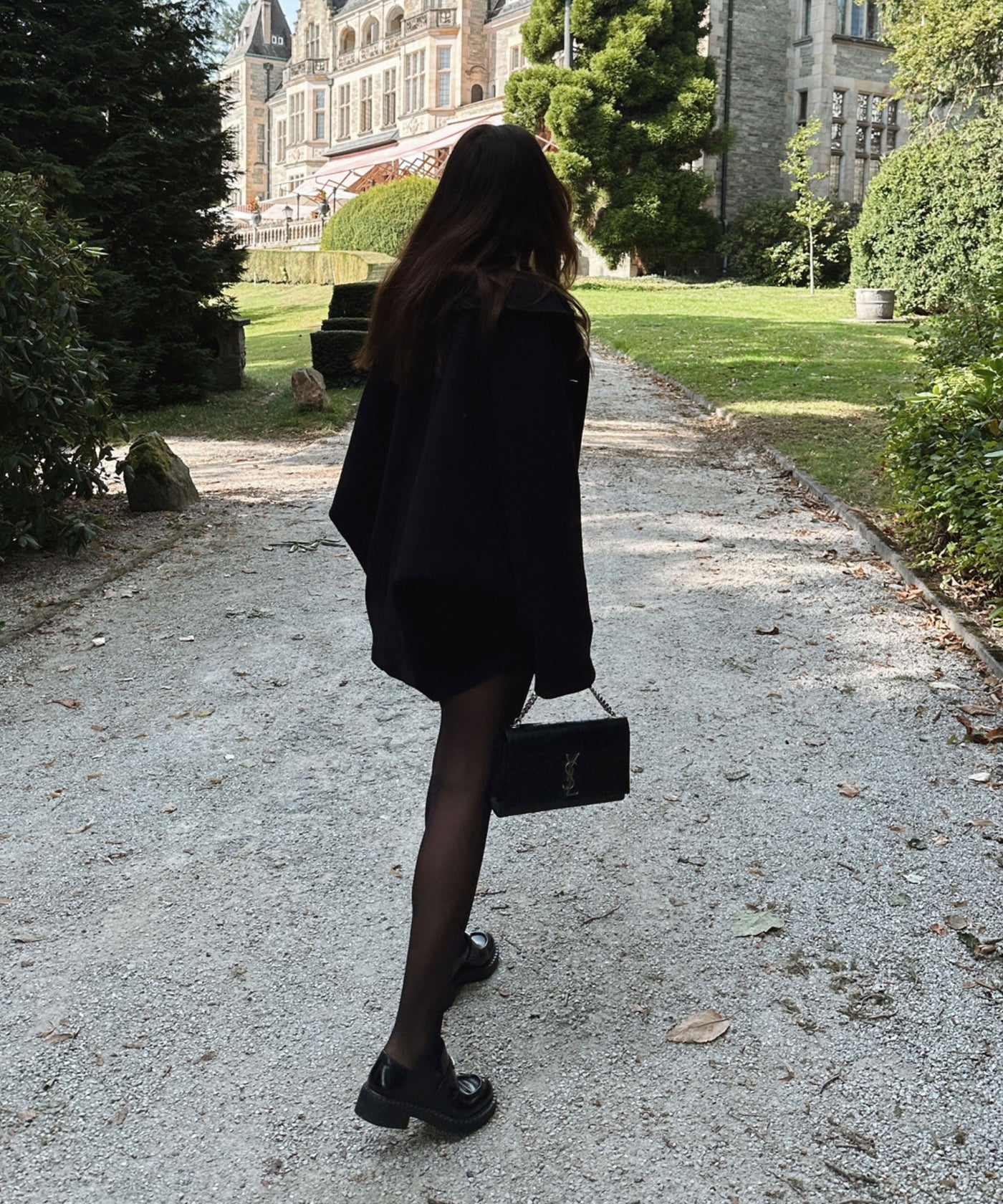 Black Oversized Joana Jacket | LouLou Couture