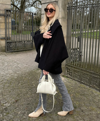 Black Oversized Joana Jacket | LouLou Couture