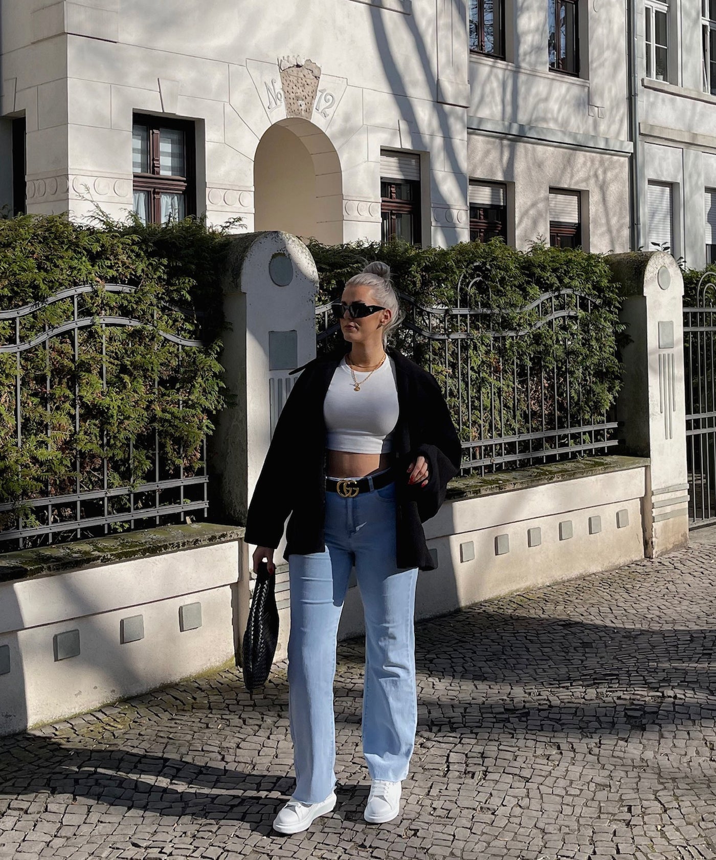 Black Oversized Joana Jacket | LouLou Couture