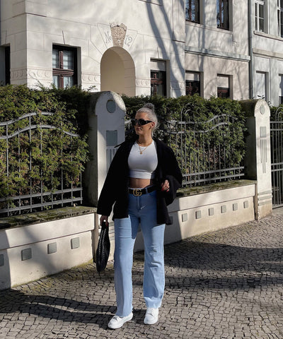 Black Oversized Joana Jacket | LouLou Couture