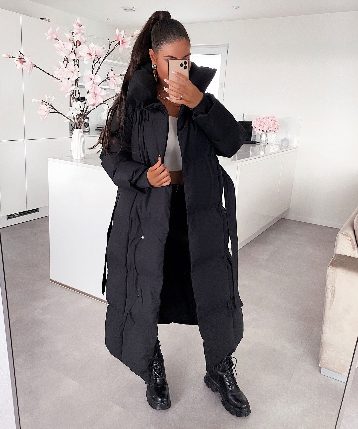Long Quilted Winter Jacket for Women | LouLou Couture