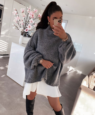Dark Grey Pullover | LouLou Couture