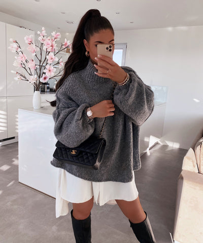 Dark Grey Pullover | LouLou Couture
