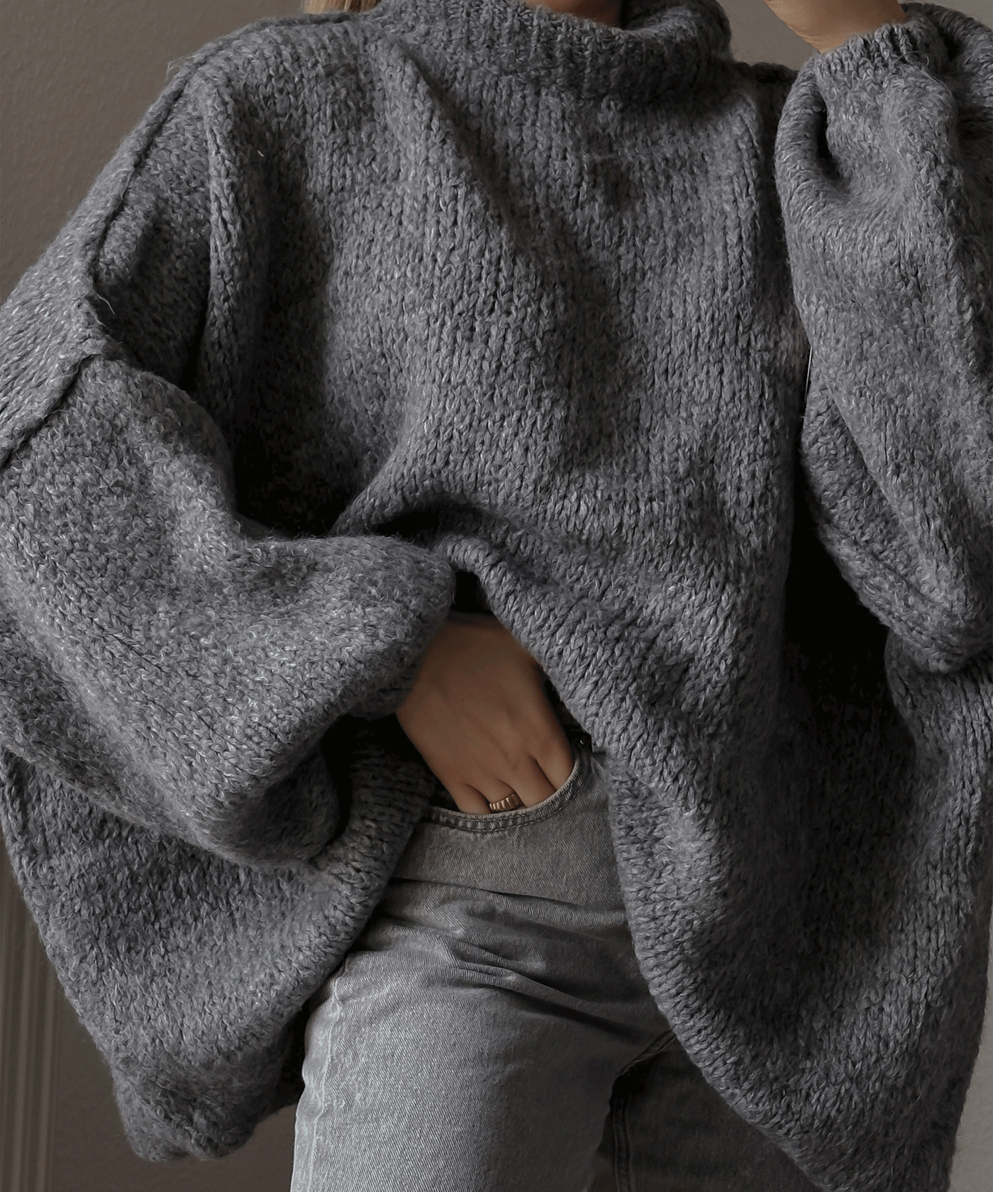 Dark Grey Pullover | LouLou Couture