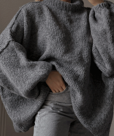 Dark Grey Pullover | LouLou Couture