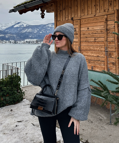 Dark Grey Pullover | LouLou Couture