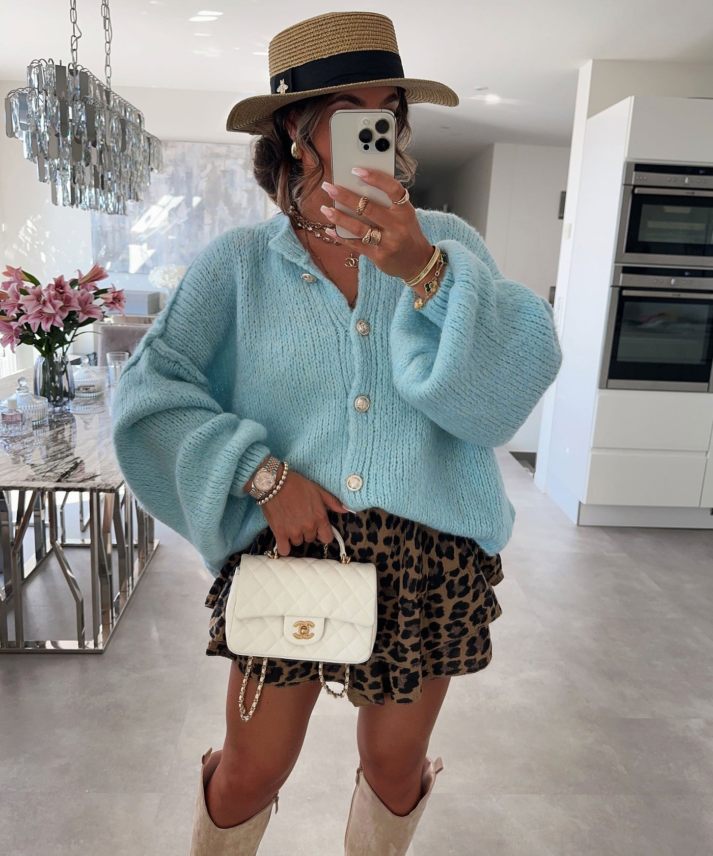 Gold Button Cardigan | LouLou Couture