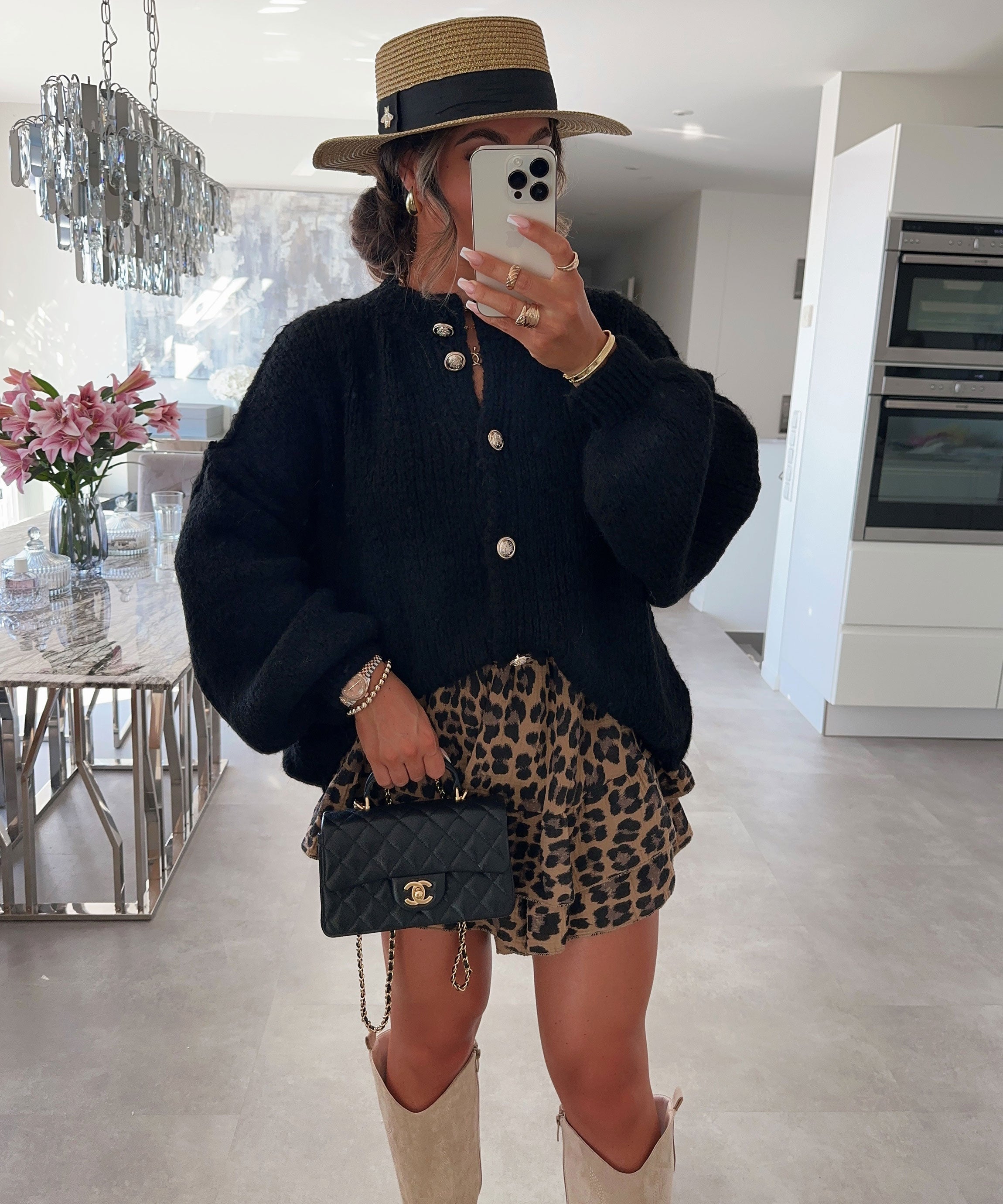 Black Luxury Cardigan | LouLou Couture